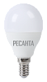 картинка Лампа светодиодная РЕСАНТА LL-R-G45-7W-230-4K-E14 магазина Мастер Дом